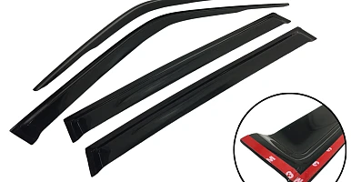 Image of Premium Weather Shield Window Visors 4PCS for Nissan Patrol Y61 GU 1998-2016 SUV Wagon