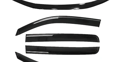 Image of Bonnet Protector & Window Visors WeatherShields for Toyota Hilux 2012-2015 Combo