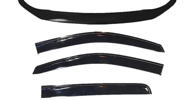 Image of Bonnet Protector & WeatherShields Window Visors suit Navara NP300 D23 2014-2020 Combo deal