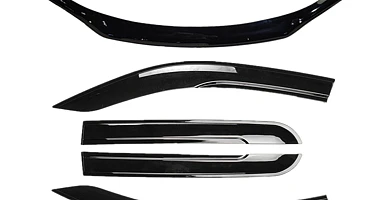 Image of Bonnet Protector & Window Visors WeatherShields suit Toyota Hilux 2015-2020 N80 Combo Deal