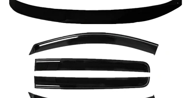Image of Bonnet Protector & Weathershields Visors For Mitsubishi Triton MQ 2015-2018 Combo Deal