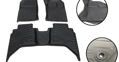 Image of 3D Moulded Floor Mats for Isuzu Dmax D-MAX & BT50 2021+ (All-weather Protection)