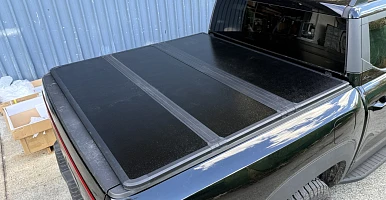 Image of Tri-Fold Hard Tonneau Cover for BYD Shark 6 2024+ Dual Cab