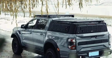 Image of Low Profile Steel Canopy for Next Gen Ford Ranger & Raptor & Volkswagen Amarok