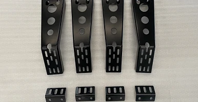 Image of Universal Tub Rack Lower Leg Bracket Set Multi function Carrier Cage Hilux Ranger Triton Navara Dmax Cannon All Ute
