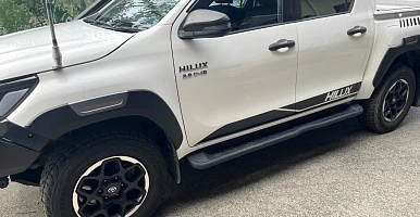 Image of Side Steps fit Hilux N80