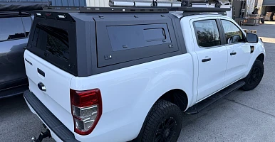 Image of Aluminium Canopy Ford Ranger PX123 2012-2021 +  Pet Window Doors 