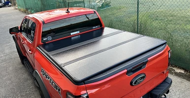 Image of Tri-Fold Hard Tonneau Cover for Ford Ranger Next Gen 2022+ Dual Cab Ute Lid 