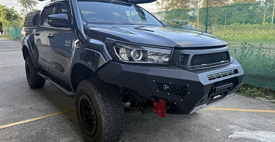 Image of Revolution Bullbar for Toyota Hilux N80 2015-2019 | ADR Airbag | Matte Black