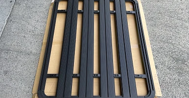 Image of 150x125cm Alloy Flat Roof Rack Platform Aluminium with Hardware for Canopy Mounting