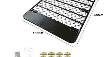 Image of Roof Rack Fits TOYOTA FJ Cruiser Aluminium Alloy Flat Low Profile Platform Hydronalium