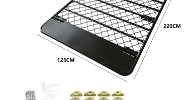 Image of Roof Rack Fits TOYOTA FJ Cruiser Aluminium Alloy Flat Low Profile Platform Hydronalium
