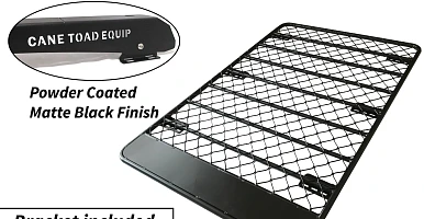 Image of Flat Roof Rack Fits TOYOTA Land Cruiser 200 Aluminium Alloy Powder Coated Low Profile 4wd Luggage Carrier Trade