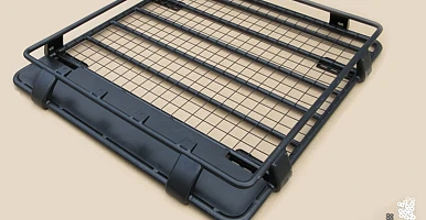 Image of Roof Basket Fits TOYOTA Hilux Powder Coated Steel 4WD Cage Luggage Carrier Cargo