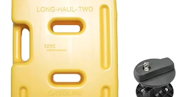 Image of 10L Heavy Duty Yellow Jerry Can w/ One Mounting Holder & Lock
