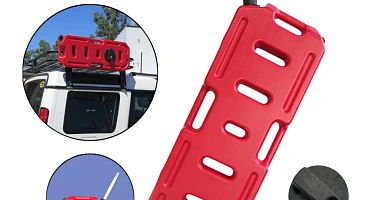Image of 20L Jerry Can with Mounting Holder & Lock Red