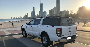 Image of Powder Coated Aluminum Canopy for Ford Ranger PX123 & Mazda BT50 