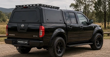 Image of Roof Rack + Gen 1 Aluminium Canopy for Nissan Navara D40