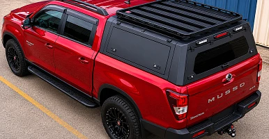 Image of Gen 2 TRADECAP Steel Canopy for SSANGYONG MUSSO SWB 2018+ not XLV Tub