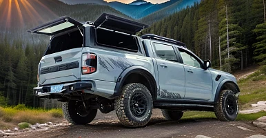 Image of Canopy for Ranger Next Gen/Amarok NextGen + Roof Rack Platform 