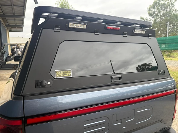 BYD Shark fitted with Aluminium Canopy for BYD Shark 6 + Roof Platform - View 5