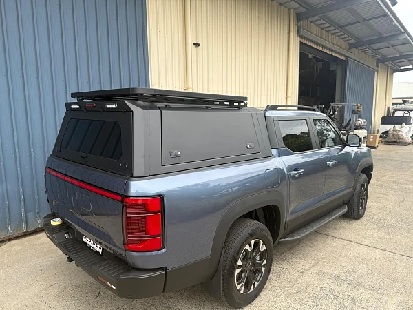 BYD Shark fitted with Aluminium Canopy for BYD Shark 6 + Roof Platform - View 6