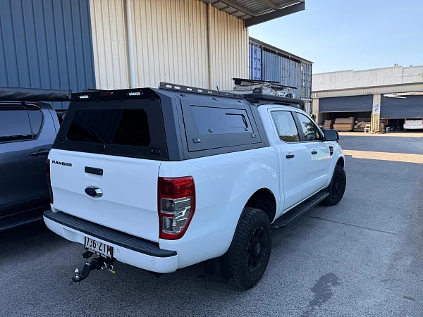 Ford Ranger fitted with Steel Canopy Ford Ranger PX123 2012-2021 + with Pet Window Doors  - View 1
