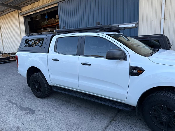 Ford Ranger fitted with Steel Canopy Ford Ranger PX123 2012-2021 + with Pet Window Doors  - View 3
