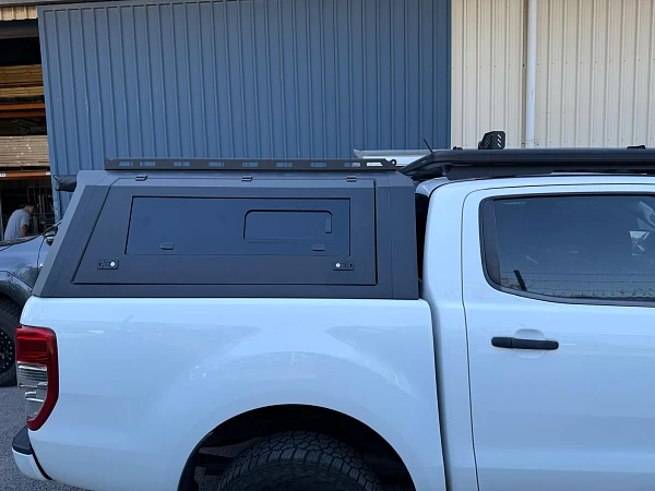 Ford Ranger fitted with Steel Canopy Ford Ranger PX123 2012-2021 + with Pet Window Doors  - View 4