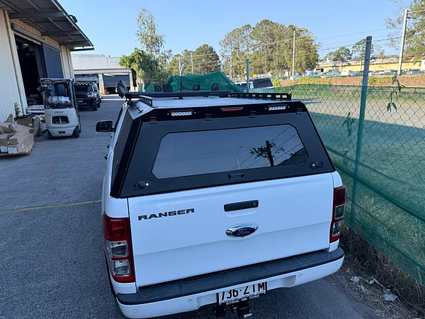 Ford Ranger fitted with Steel Canopy Ford Ranger PX123 2012-2021 + with Pet Window Doors  - View 7
