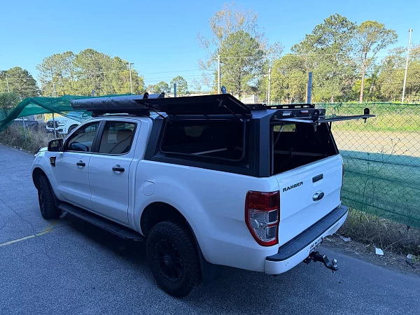 Ford Ranger fitted with Steel Canopy Ford Ranger PX123 2012-2021 + with Pet Window Doors  - View 12