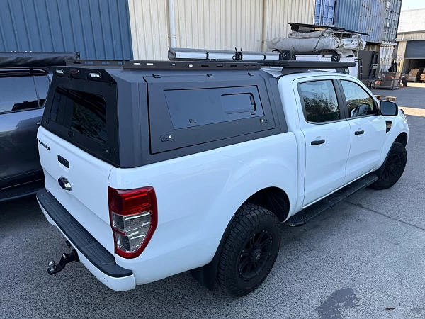 Ford Ranger fitted with Steel Canopy Ford Ranger PX123 2012-2021 + with Pet Window Doors  - View 13
