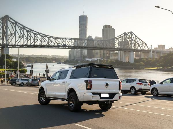 GWM Cannon fitted with Roof Rack+ Steel Canopy GMW Cannon Alpha Only - View 1
