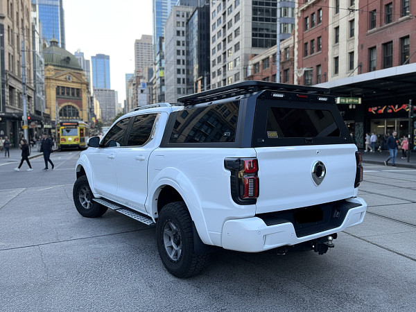 GWM Cannon fitted with Roof Rack+ Steel Canopy GMW Cannon Alpha Only - View 5