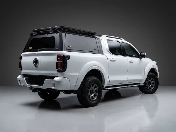 GWM Cannon fitted with Roof Rack+ Steel Canopy GMW Cannon Alpha Only - View 3