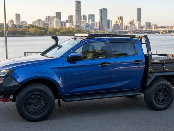 Isuzu D-Max fitted with Pioneer Steel Tray for Dual Cab Ute 1850 x 1850 - View 1