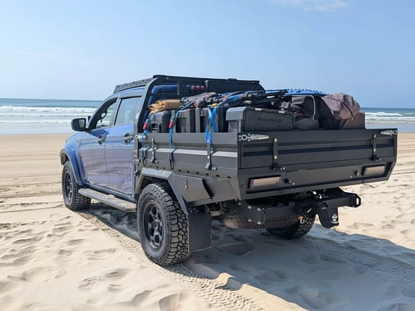 Isuzu D-Max fitted with Pioneer Steel Tray for Dual Cab Ute 1850 x 1850 - View 3