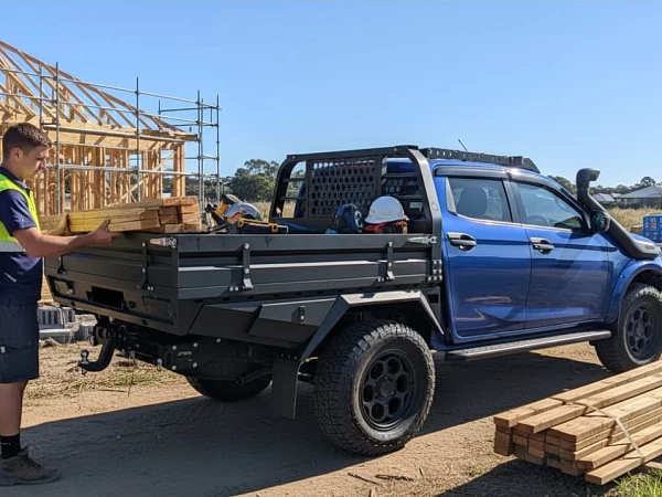 Isuzu D-Max fitted with Pioneer Steel Tray for Dual Cab Ute 1850 x 1850 - View 4
