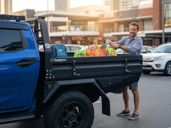 Isuzu D-Max fitted with Pioneer Steel Tray for Dual Cab Ute 1850 x 1850 - View 6