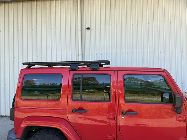 Jeep Wrangler JK fitted with Jeep Wrangler JK Alloy Roof Rack (Up to 250kg) - View 14