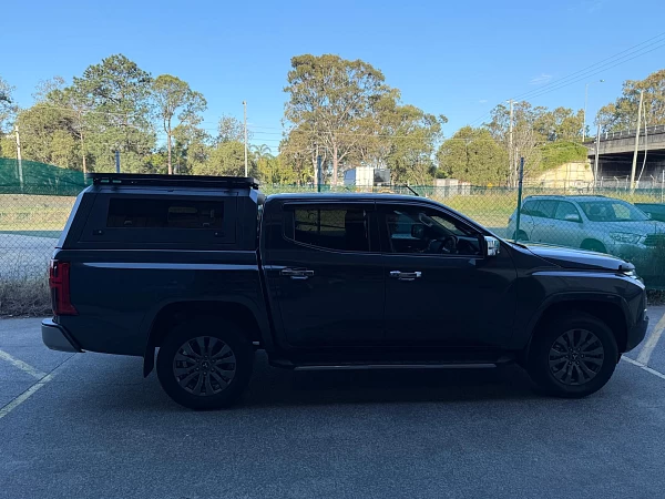 Mitsubishi Triton fitted with Roof Rack+  Powder Coated Steel Canopy for Mitsubishi Triton MV 2024+ - View 5