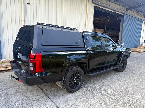 Mitsubishi Triton fitted with Powder Coated Aluminium Canopy for Mitsubishi Triton MV 2024+ - View 2
