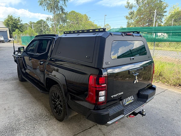 Mitsubishi Triton fitted with Powder Coated Aluminium Canopy for Mitsubishi Triton MV 2024+ - View 4