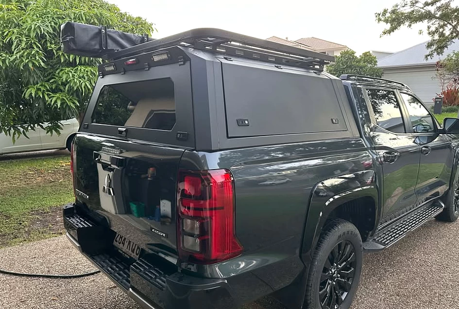 Gen 2 Aluminium Canopy for Mitsubishi Triton MV 2024 Ons + Roof Rack