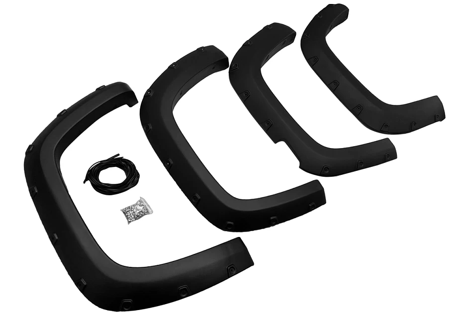 Matte Black Jungle Flares Fit Volkswagen Amarok 2010-2022 Fender Flares 4 pcs