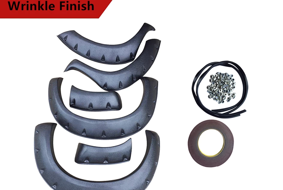Fender Flares Jungle Guard Wheel Arch Black Fit Toyota Hilux 2005-2011 Aggressive 