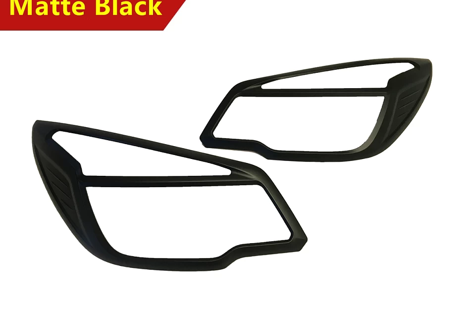Black Head Light Light Lamp Front Cover Trim for Holden Colorado 2012-2016