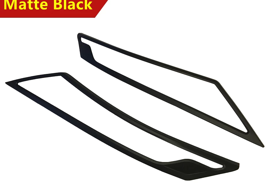 Matte Black Head Light Trim Cover Suits Mitsubishi Triton MR 2019-Onwards