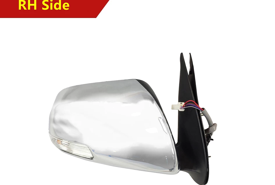Chrome Electric Door Mirror with Indicator  for Toyota Hilux SR5 7/11-9/15-RH Side