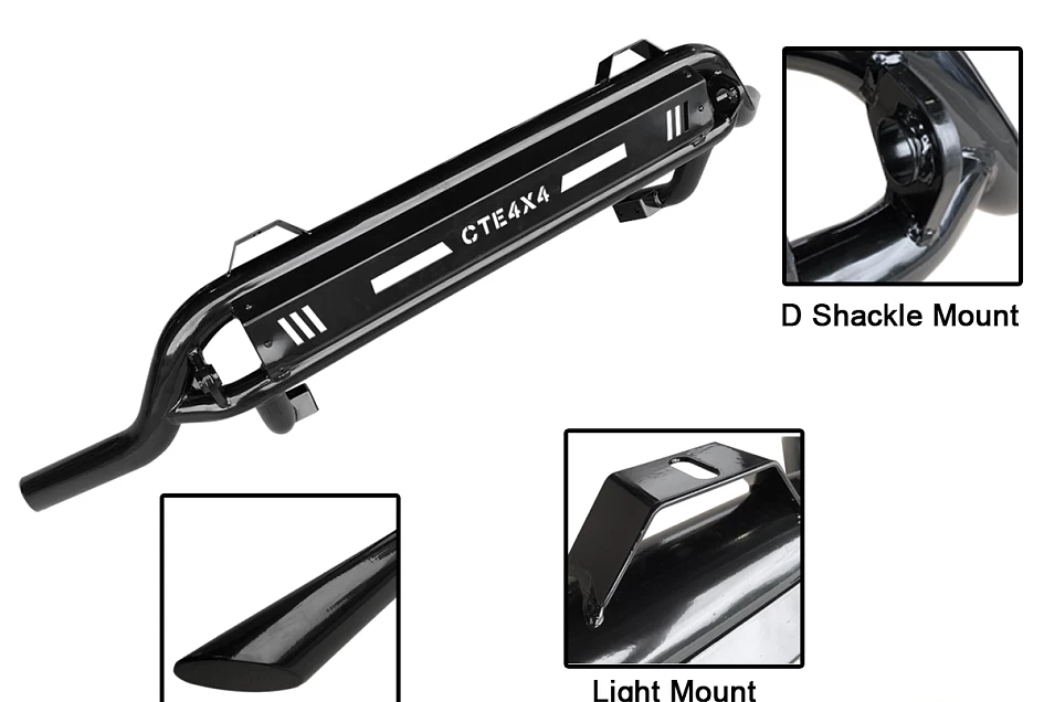 Slim Nudge Bar fits Navara NP300 2014-Onwards D23 Light Bar Powder Coated Black 